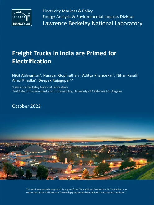 Cover of Freight Trucks in India are Primed for Electrification