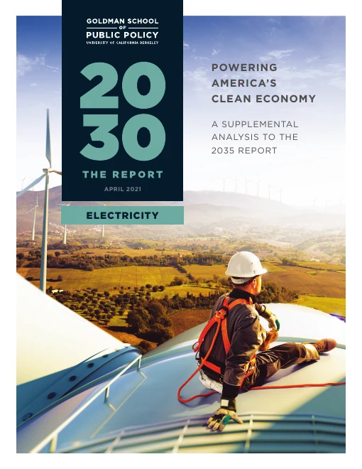 Cover of 2030 Report: Powering America’s Clean Economy