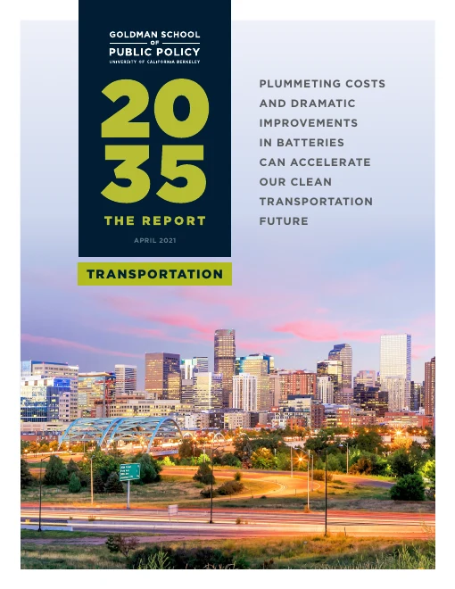 Cover of 2035 Report 2.0: Plummeting Costs and Dramatic Improvements in Batteries Can Accelerate Our Clean Transportation Future