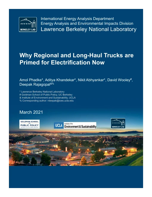 Cover of Why Regional and Long-Haul Trucks are Primed for Electrification Now