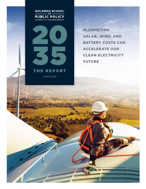 Cover of 2035 Report: Plummeting Solar, Wind, and Battery Costs Can Accelerate Our Clean Energy Future