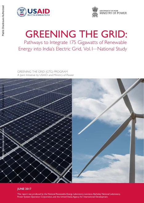 Cover of Greening the Grid: Pathways to Integrate 175 Gigawatts of Renewable Energy into India’s Electric Grid