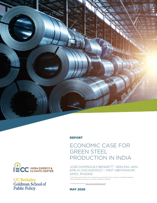 Cover of Economic Case for Green Steel Production In India