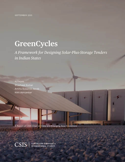 Cover of GreenCycles: A Framework for Designing Solar-Plus-Storage Tenders in Indian States