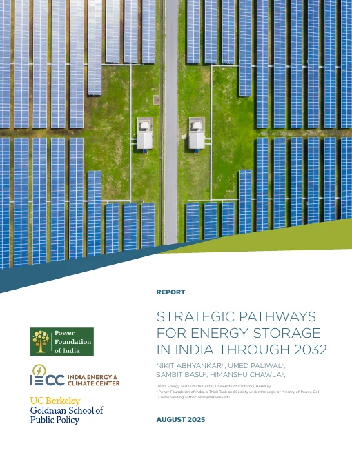 Cover of Strategic Pathways for Energy Storage in India through 2032
