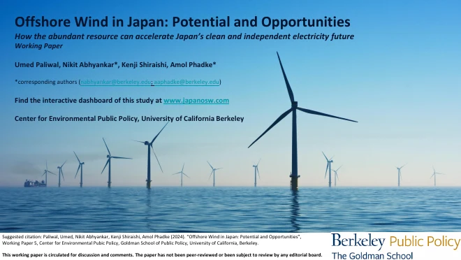 Cover of Offshore Wind in Japan: Potential and Opportunities