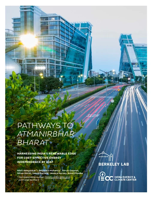 Cover of Pathways to Atmanirbhar Bharat: Harnessing India's Renewable Edge for Cost-Effective Energy Independence by 2047